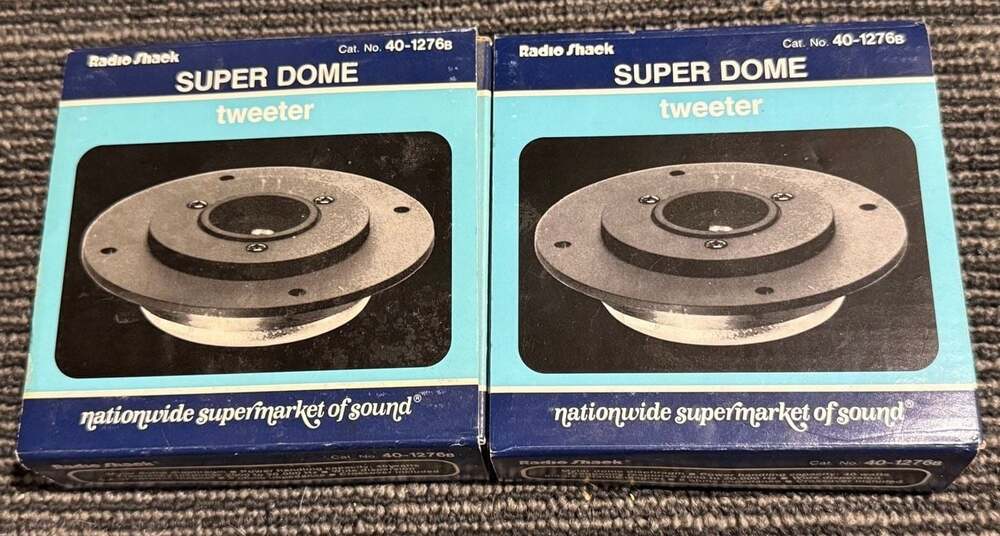 Radio Shack Super Dome Tweeter Cat. No. 40-1276B (Pair)